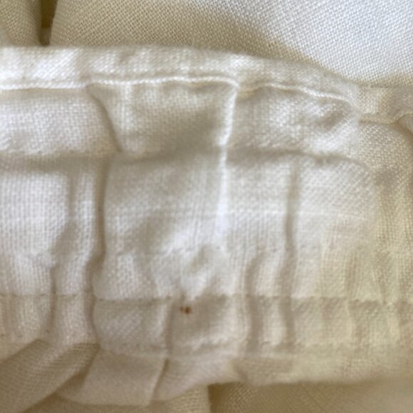 Lauren Ralph Lauren Wide Leg Linen Pants, Size 14, Off-White, Drawstring Waist - Picture 7 of 7